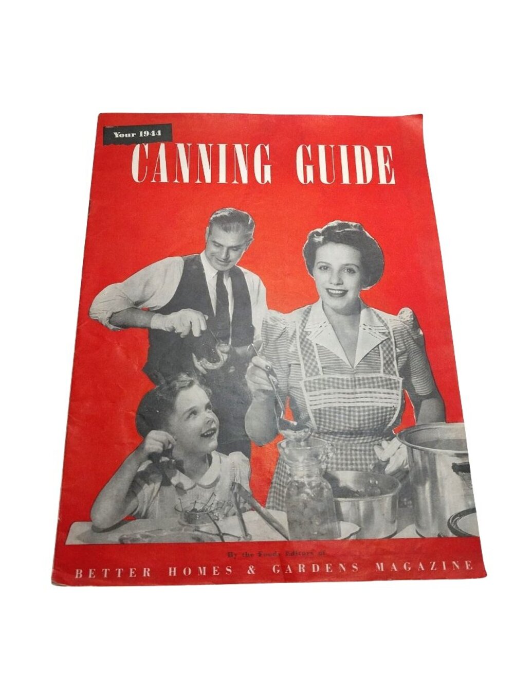 Better Homes & Gardens 1944 Canning Guide Vintage Cookbook Red Cover RARE